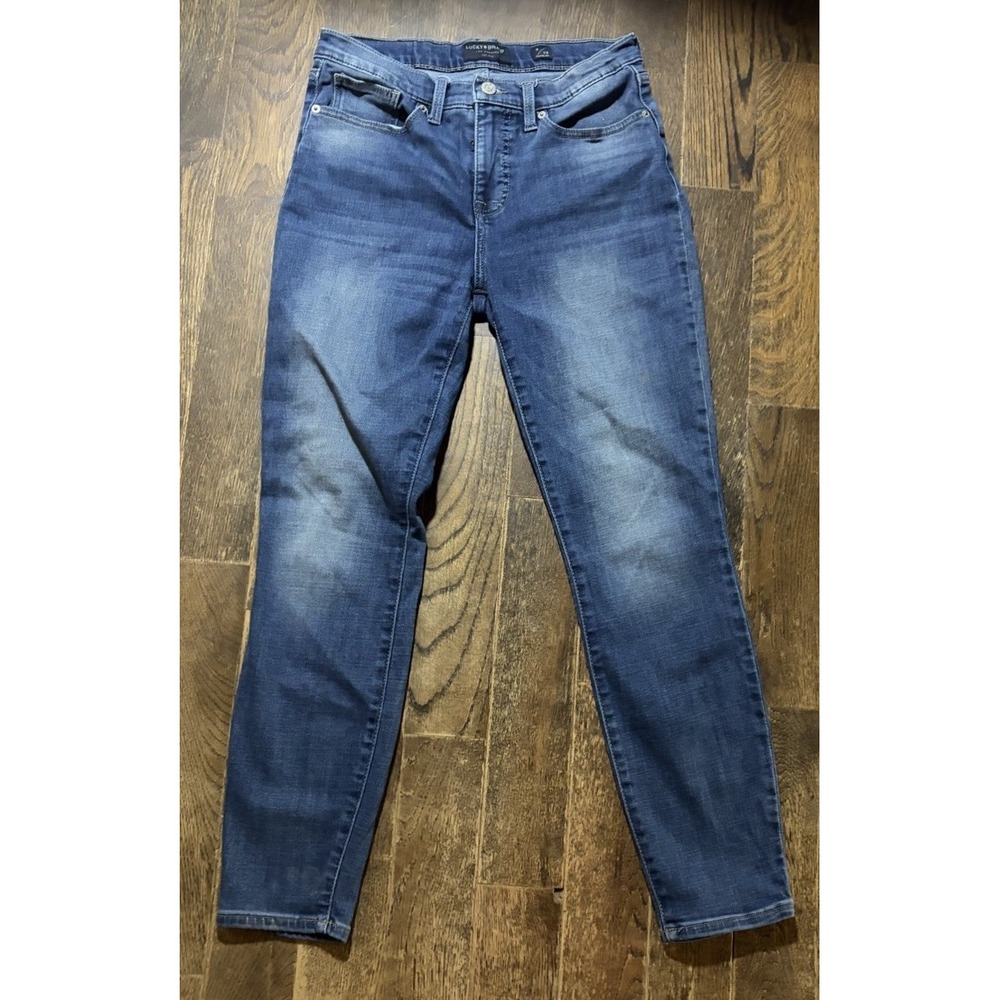 Lucky Brand Ava Mid Rise Skinny Jeans Womens 8/29 Ankle Medium Wash